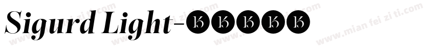 Sigurd Light字体转换